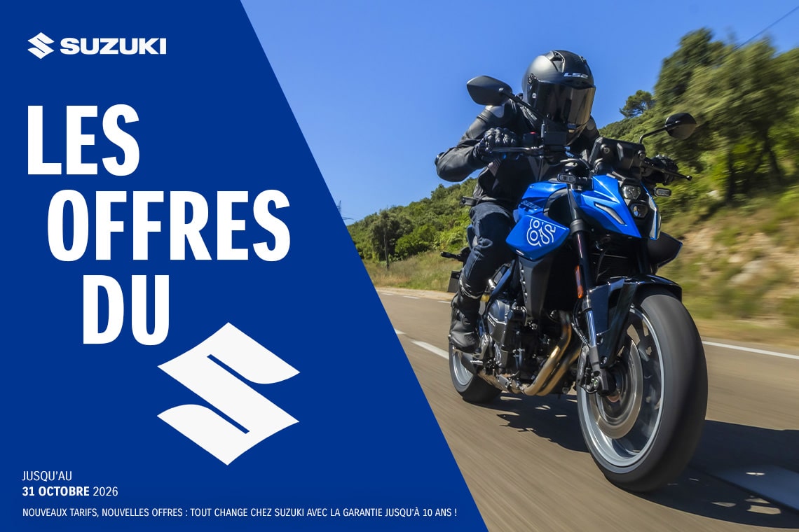Les offres Suzuki jusqu’au 31 octobre 2026