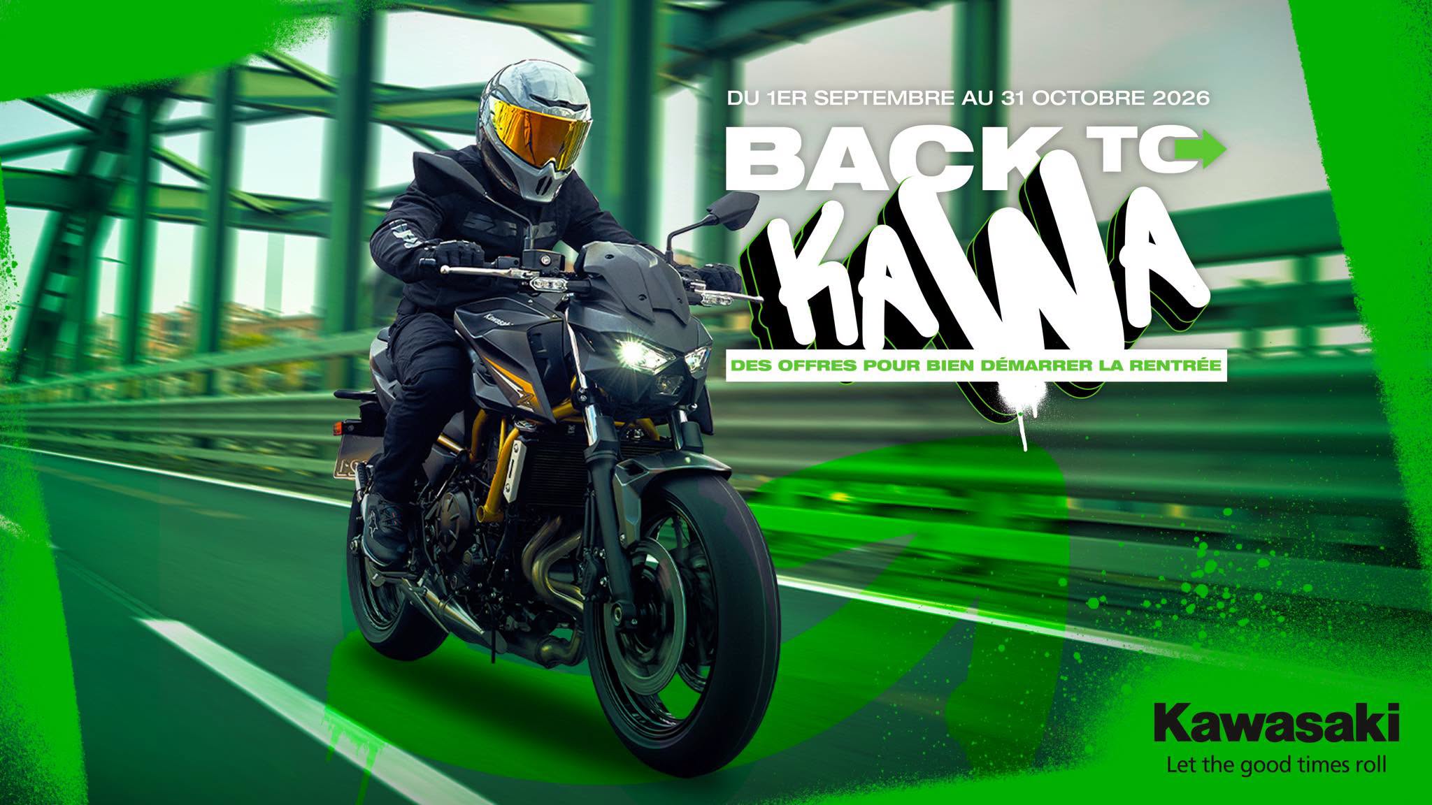 Kawasaki Back to Kawa – offres du 1er septembre au 31 octobre 2026